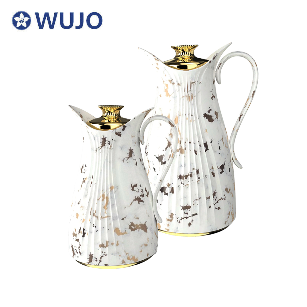 WUJO 24hr Hot Cold Coffee Pot Vacuum Insulated Water Coffee TeaThermal Arabic Coffee Dallah