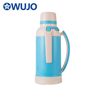 WUJO 2 Litre Glass Liner Vacuum Tea Hot Water Plastic Thermos Flasks
