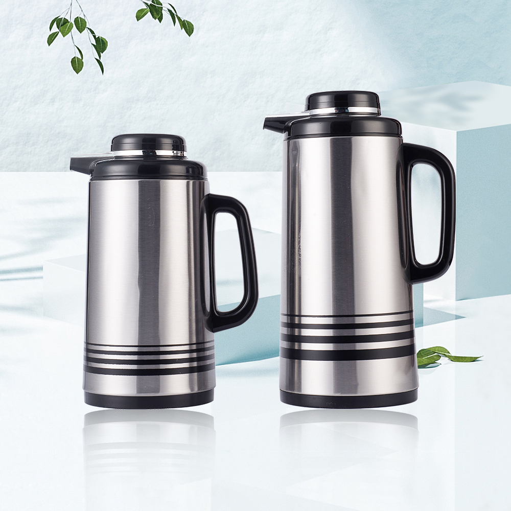 WUJO Factory Vacuum Thermal Ss Arabic Coffee Pot with Glass Liner