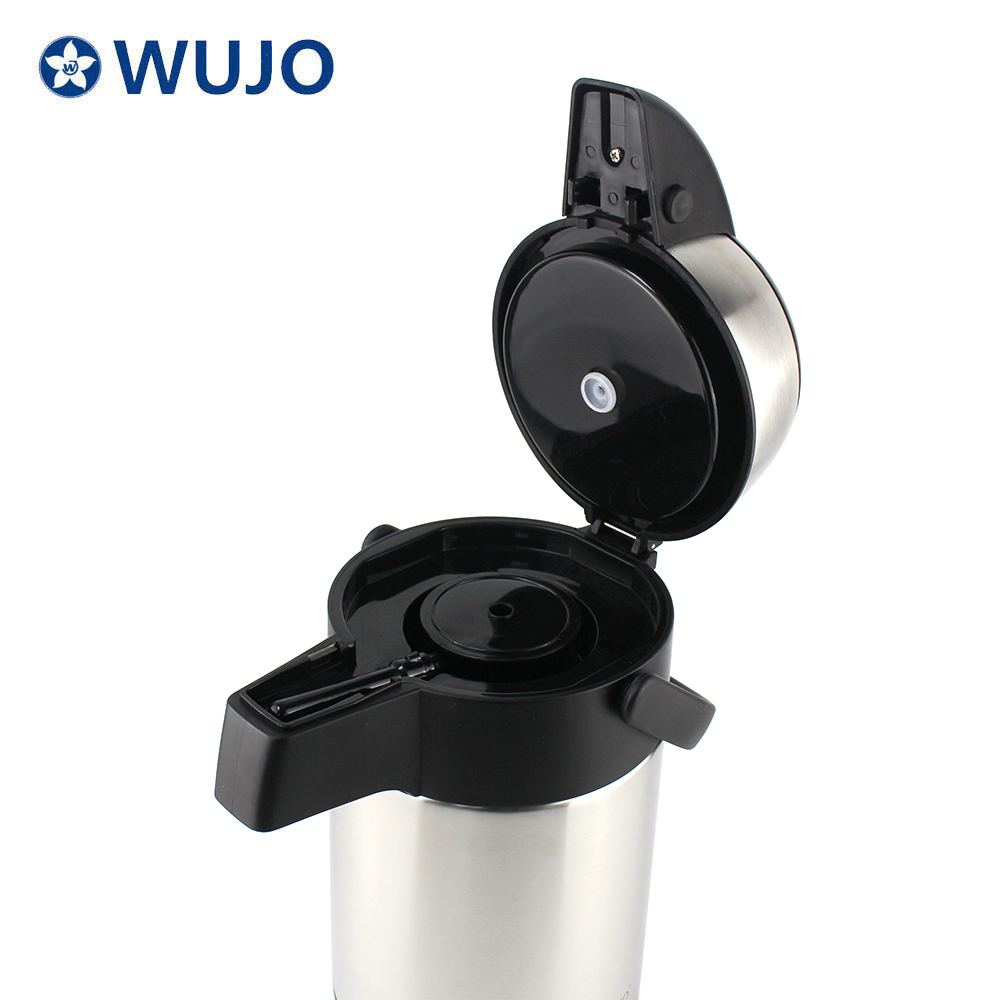 Wholesale Factory High Quality Double Wall Air Pump Silver Thermos Dispenser