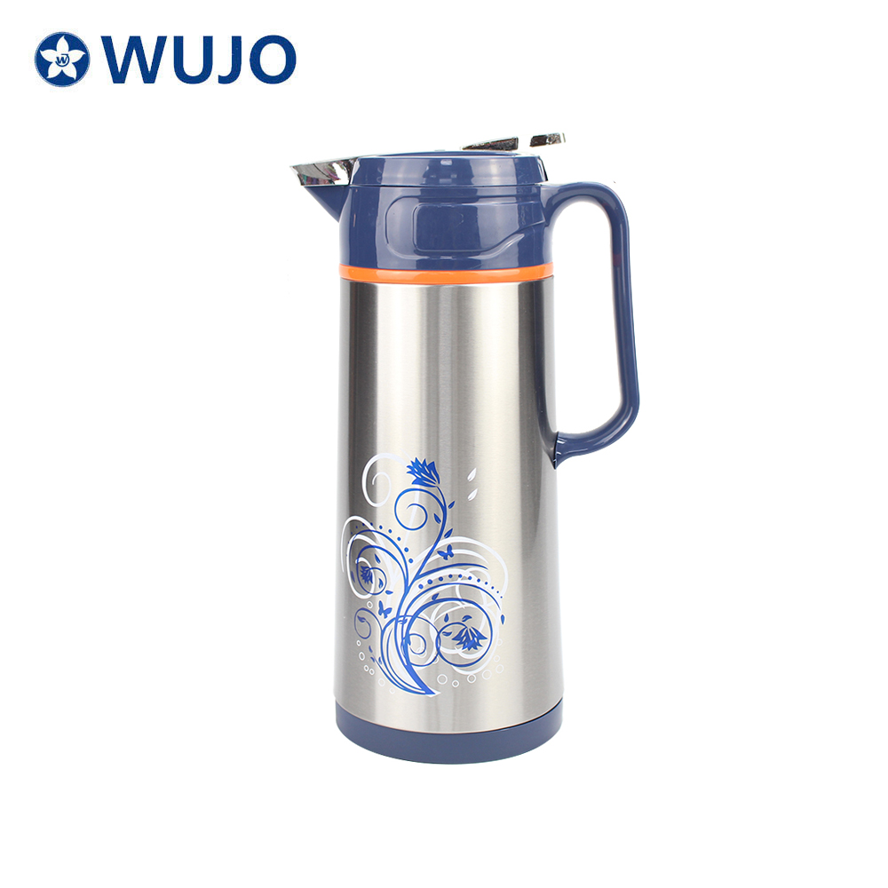 Wujo Glass Refill Vacuum Insulated Stainless Steel Coffee Pot