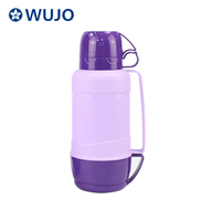 Three Cups Glass Refill Insulated Thermo Flask Bottle - WUJO