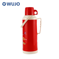 WUJO Cheap Wholesale Hot Water Tea Thermos 2L Glass Refill Plastic Vacuum Flask