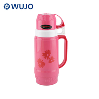 1L 1.8L Rich Color Cheap Outdoor Good Quality Travel Vacuum Coffee Tea Plastic Thermos
