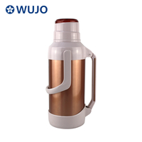 Manufacturer 2L 3.2L Stainless Tea Thermoses Glass Insulated Vacuum Flask with Glass Liner