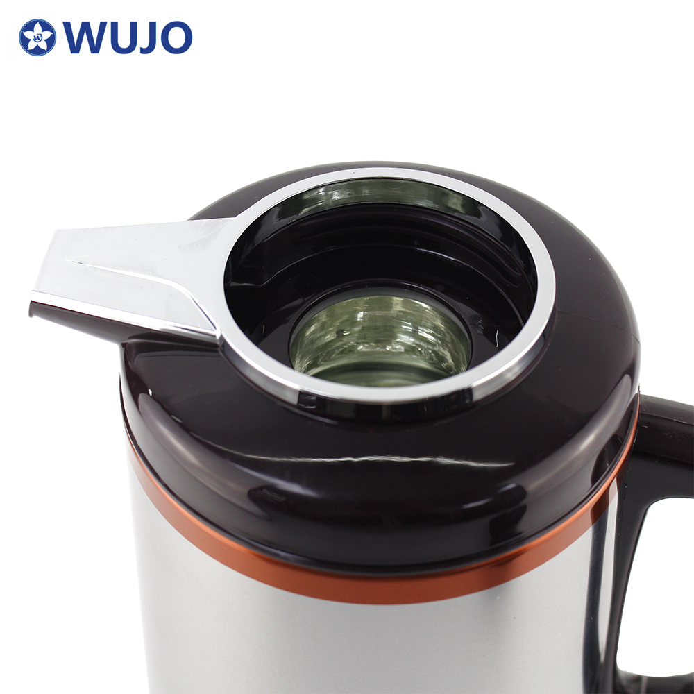WUJO Iron Metal Coffee Pot Glass Refill Thermos Vacuum Drink Insulation Arabic Tea Flask