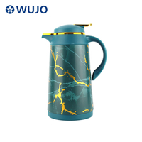 Factory High Quality Marble 1L 1.3L 1.6L 1.9L Green Tea Thermos Flask with Glass Liner
