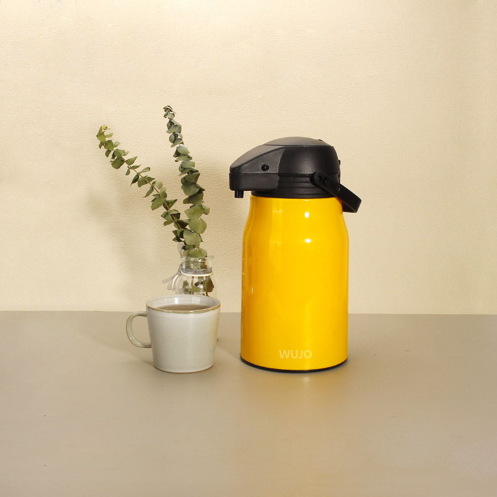 Factory Customize 1.5L Plastic Hot Tea Water Vacuum Thermos Airpot with Glass Liner