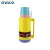 Manufacturer Yellow Hot 24h Thermal Plastic 1L 1.8 Ltr Thermos Flask with Two cups From China WUJO